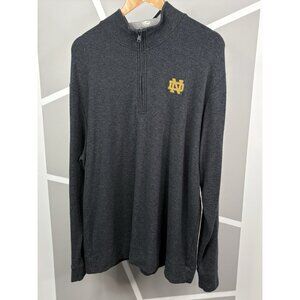 Vineyard Vines Saltwater Pima Cotton ½ Zip Men’s XL Notre Dame Grey Pullover